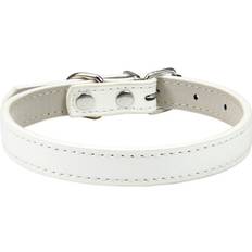 Pets Maxpower Adjustable Colorful Pet Collars 1.0 x S - White