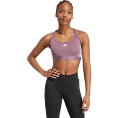 adidas Damen Sport-BH Powerreact Training Medium-Support Hyperglam - Shafig/White