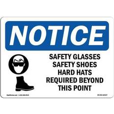 Office Supplies SignMission OSHA Notice Sign 12 x 18 in - Safety Glasses