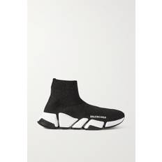 Balenciaga Speed 2.0 Recycled Knit Trainers With Bicolor Sole - Black