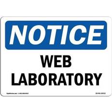 Office Supplies SignMission OSHA Notice Sign 10 x 14 in - Wet Laboratory