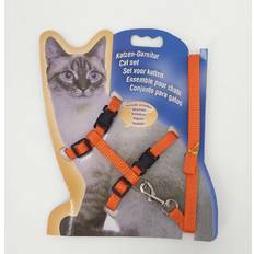 Pets Maxpower Adjustable Nylon Cat Collar Harness 1 x 120 cm - Orange