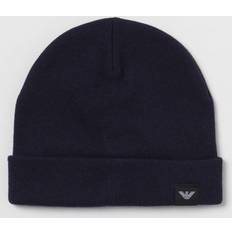Emporio Armani Tilbehør Emporio Armani Luksuriøs Uld Beanie Hat - Blå