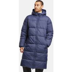 Men - Purple Coats Urban Classics Langer Puffermantel für Herren Blau