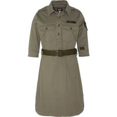 Midi Dresses - Tencel Schott Kleid Frau Militaire Vert