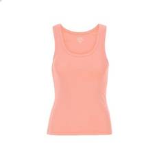 Ribbed Tank Tops Colorful Standard Women's Ribbed Tank Top Organic Bright Coral - Orange