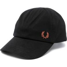 Fred Perry Men Accessories Fred Perry piqué-weave cap men Cotton/Cotton One Black