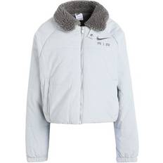 Corduroy Outerwear Nike Air Women Jackets Grey