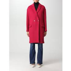 Isabel Marant Lyxig Ull Kashmir Dubbelknäppt Kappa - Pink