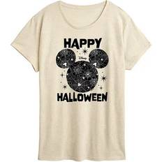 Clothing Disney Disney's Mickey Mouse Women's Happy Halloween Spider Web Graphic Tee