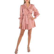 Midi Dresses - Pink Zimmermann Bishop Sleeves Ruffle Hem Silk Dress, Brand (US 2) Pink (Size 2)