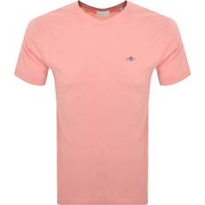 Gant Pink T-shirts Gant Herren, Shirt, t-shirt reg shied, Rosa