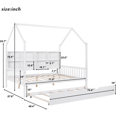 Children's Beds Bed Bath & Beyond Wooden Full Size House with Trundle