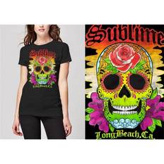 Sublime Womens/Ladies Skull T-Shirt