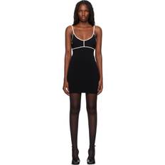 Paris Georgia Black Elemental Colour Contrast Minidress Black/ Ecru