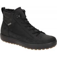 ecco Soft 7 Tred Leather Gore-Tex High-Top Boot - Black