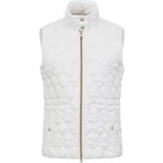 Blanc - Femme Gilets Geox Daunenweste Damen Myluse Blanc