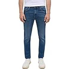 Guld - Herr Jeans Mustang Stil Oregon Slim K, Medelblå 783, 30L
