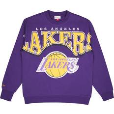 Man - Purple Jumpers Mitchell & Ness Fleece Crew Hoodie Morado