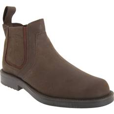Roamers (7 UK, Brown) Mens Twin Gusset Softie Leather Dealer Boots