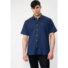 Barbour Chemises Barbour Nelson Mens Summer Shirt Indigo Blue