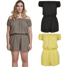 Dam - Gula Jumpsuits & Overaller Urban Classics Dam axellös kort jumpsuit