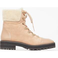 Stuart Weitzman Beige Suede Alpine Combat Boot BEIGE