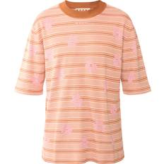 Vaatteet Striped Floral T-Shirt - Pink Gummy