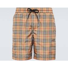 Burberry Men Swimwear Burberry Check Swim Shorts - Archive Beige