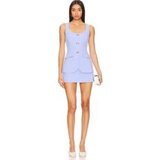 High Collar - Women Jumpsuits & Overalls Amanda Uprichard Kya Romper in Lavender,Blue. (also in L, M, S, XS) English Lavender