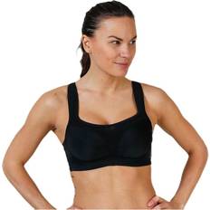 Stay in place High Support Sports Bra Black, Female, Tøj, Sports-bh, Løb, Sort