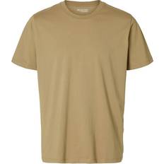 Selected Homme T-shirts Selected Homme Beige t-shirt bomuld-Neutral