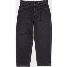 Acne Studios Byxor & Shorts Acne Studios Jeans 1991 Loose Fit Black Overdye - Svart