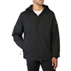 Calvin Klein Crinkle Nylon Blouson W. Hood Ck Black, Male, Tøj, Overtøj, Sort