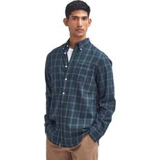 Barbour Shirts Barbour Lanark Tartan Tailored Shirt Men's Green Loch