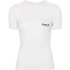 Balenciaga Tops Balenciaga Beverly Hills embroidered T-shirt women Cotton/Polyester/Spandex/Elastane Neutrals