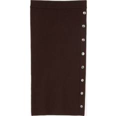 Brun - Nylon Nederdele Pinko Ribstrikket Casual Mini Nederdel Uld - Brun