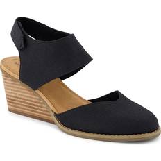 Toms Women Heels & Pumps Toms Madison Wedge Pump Women's Black Pumps Wedge