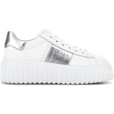 Hogan Shoes Hogan H-Stripes lace-up leather sneakers women Rubber/Fabric/Calf Leather/Calf Leather White