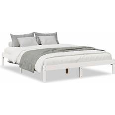 vidaXL Extra Long Bed Frame 160 x 210 cm - White