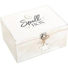 MDF Zierelemente Something Different Witch Spell Box - White (One Size) Decorative Item