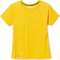 Dame - Gul Toppe svedundertøj Smartwool Women's Active Ultralite Short Sleeve Merino undertøj gul