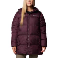 Columbia Puffect II Mid Hooded Jacket - Burgundy