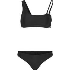 XS Hauts de bikini Urban Classics Recycled Asymmetric Top - Black