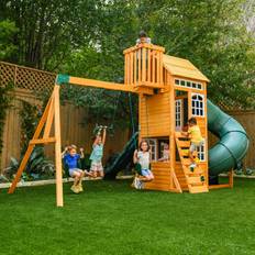 Kidkraft Playground Kidkraft Kids Ridgemoor Perch Swing Set Installation Available, Outdoor Durability