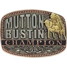 Pink Belts Montana Silversmiths Little Mutton Bustin' Champion Attitude Belt Buckle