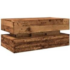 vidaXL Med LED-Lys 90 x 50 x 40 cm Sofabord