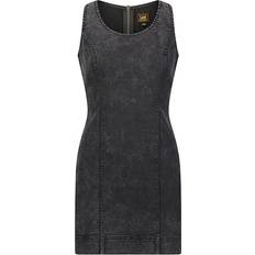 Elastane/Lycra/Spandex - Men Dresses Lee forever fit fabric denim mini dress in washed black