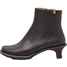 Leather Ankle Boots N5994 3 To 5 Cm Zip - Black