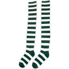 Fun Costumes Women's Striped Long Socks - White/Green